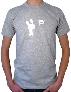 T-Shirt basic bunny ... - Heather Grey