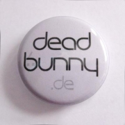 oldschool Logo Button - schwarz und grau