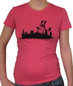 Girl T-Shirt city deadbunny – Fuchsia
