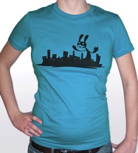 Girl T-Shirt city deadbunny – Teal