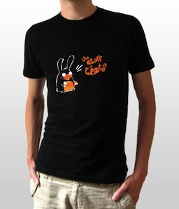 T-Shirt fast food fatbunny - Black