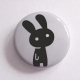 basic bunny Button - schwarz