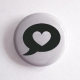 bubble love Button - schwarz