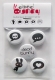 Buttonpack #1 - black'n'white